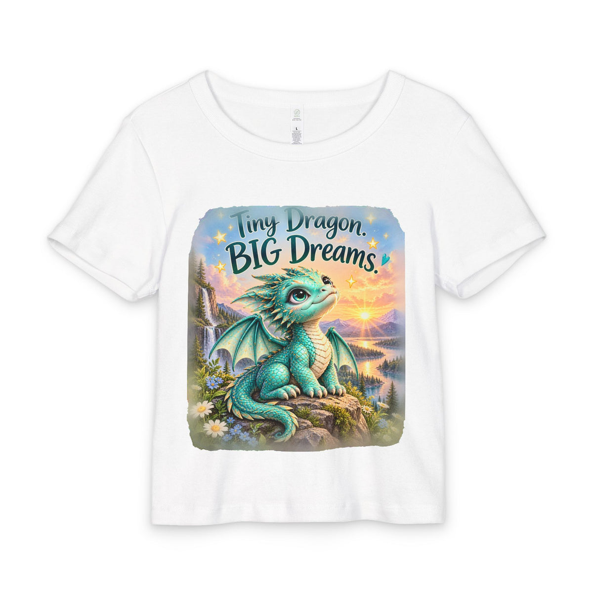 Baby Tee — Tiny Dragon, Big Dreams Cute Infant Graphic Tee