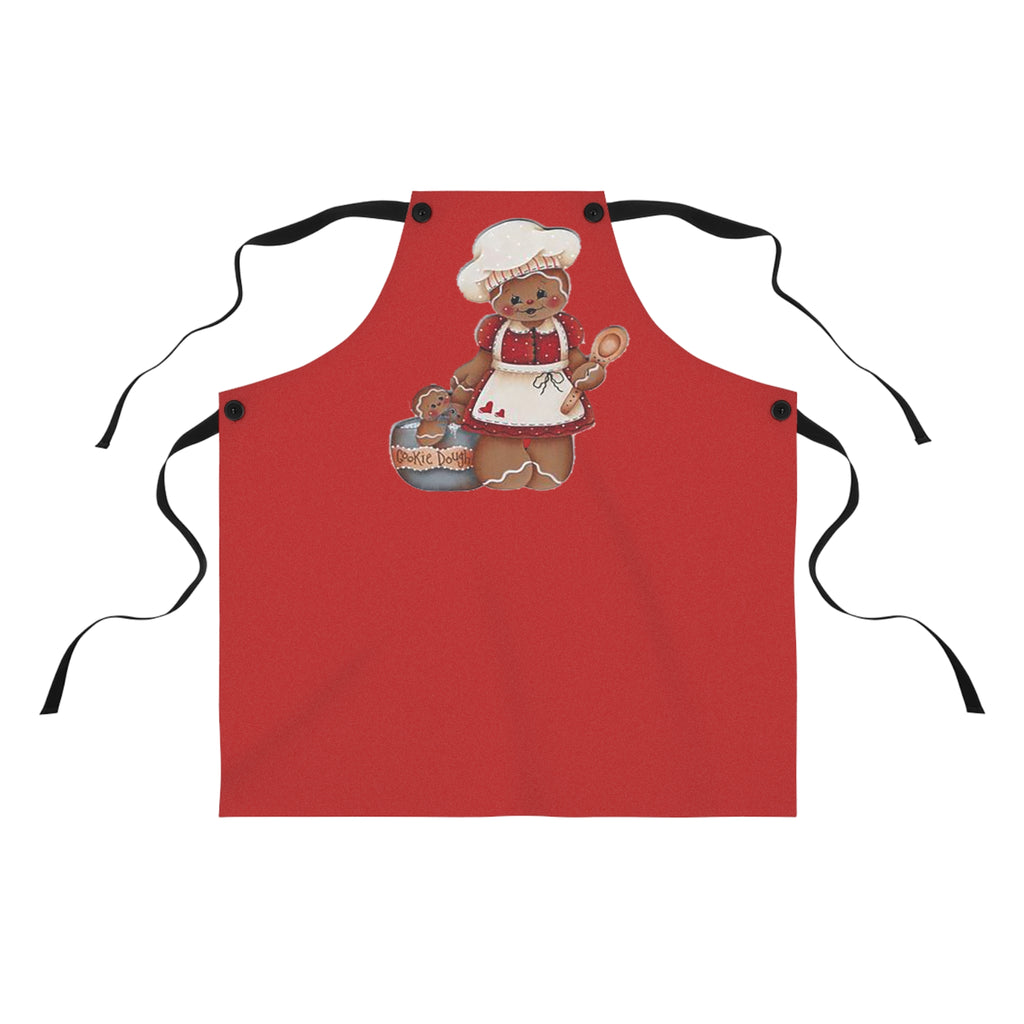 Gingerbread Chef Apron — Cute Holiday Baking Cookie Doll Design