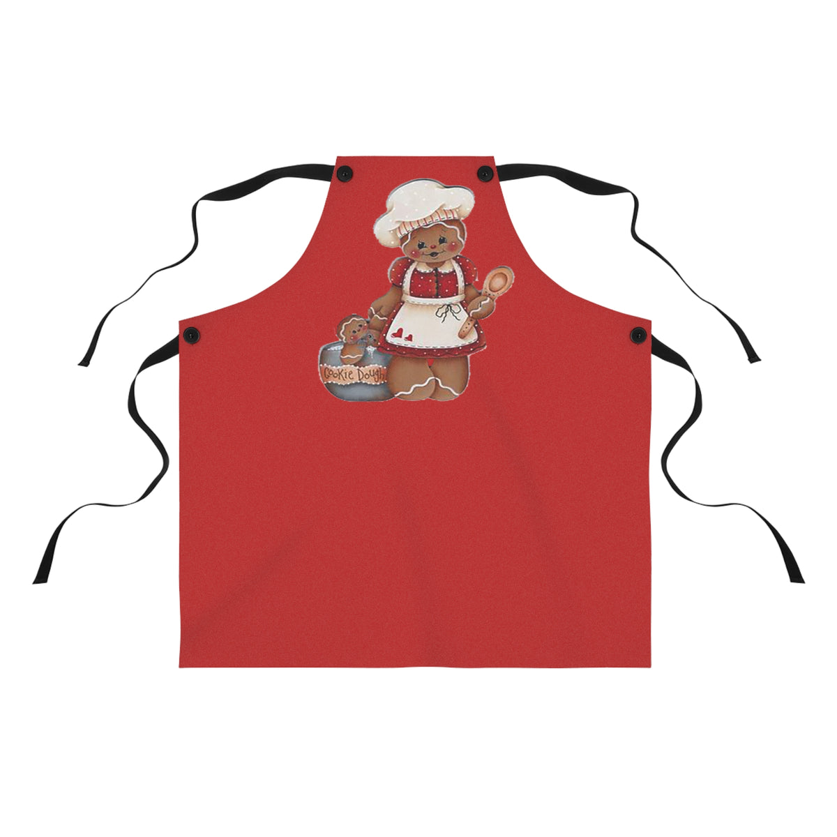 Gingerbread Chef Apron — Cute Holiday Baking Cookie Doll Design