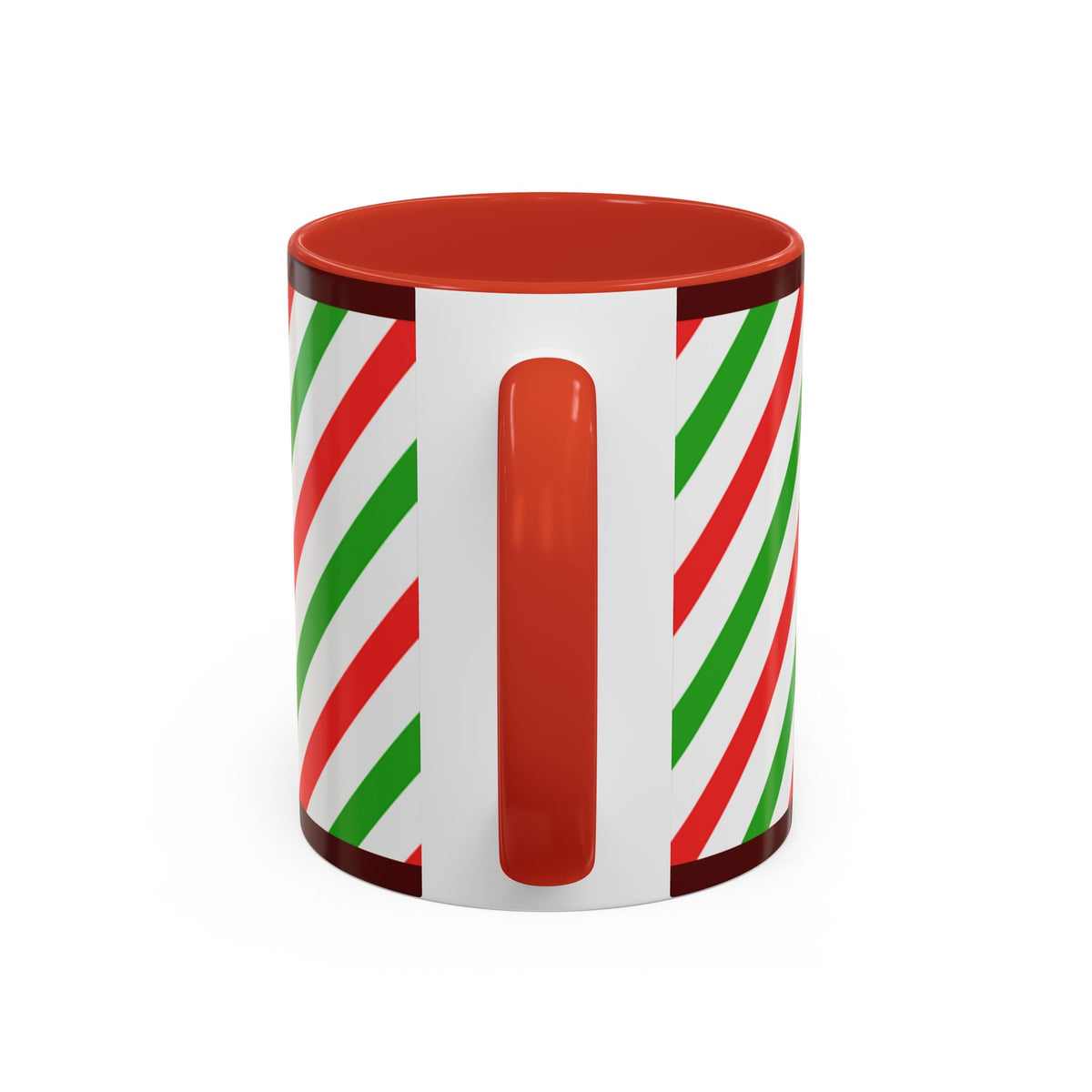 Christmas Gingerbread Mug – Holiday Candy Cane Accent Coffee Cup (11/15oz)
