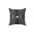Bohemian Paisley Pearl Accent Pillow — Decorative Spun Polyester Throw Cushion