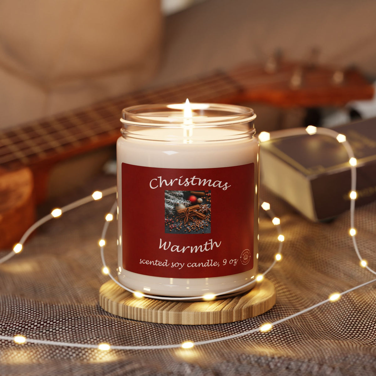 Christmas Warmth Candle | Scented Soy Candle 9oz