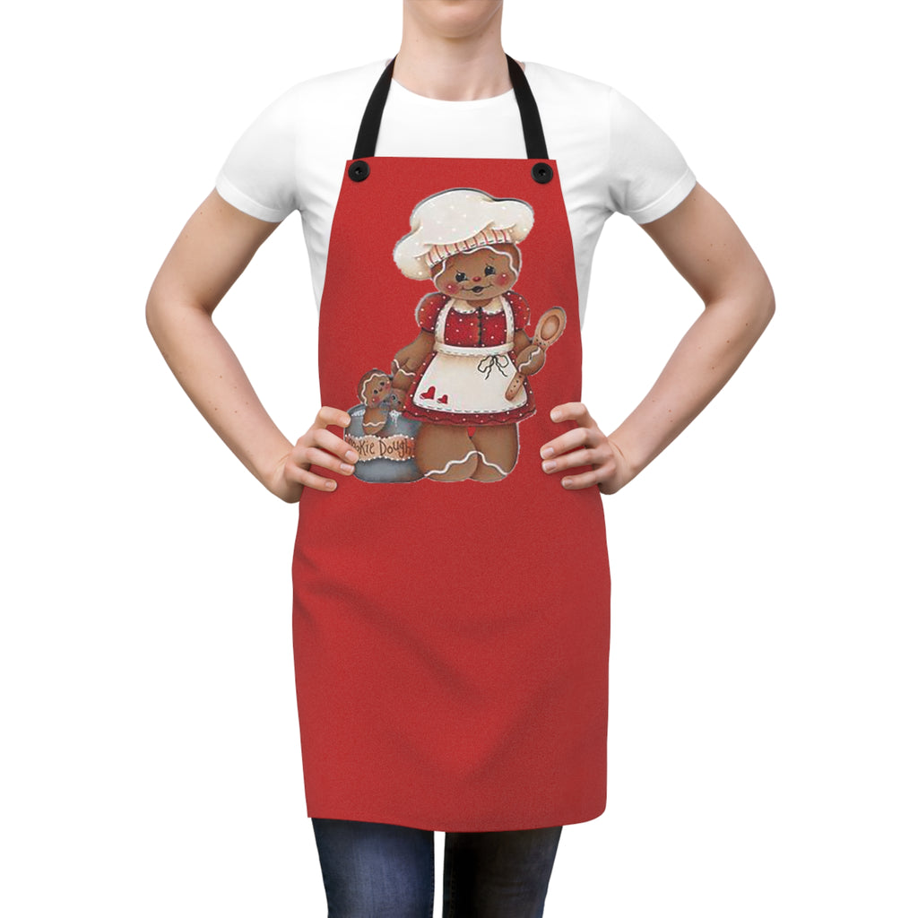 Gingerbread Chef Apron — Cute Holiday Baking Cookie Doll Design