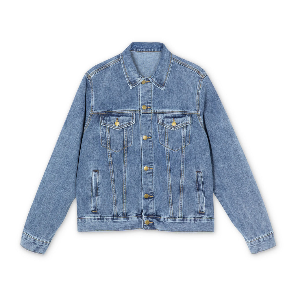 Denim Jacket — 'Professional Mischief Maker' Dragon Patch Back Graphic