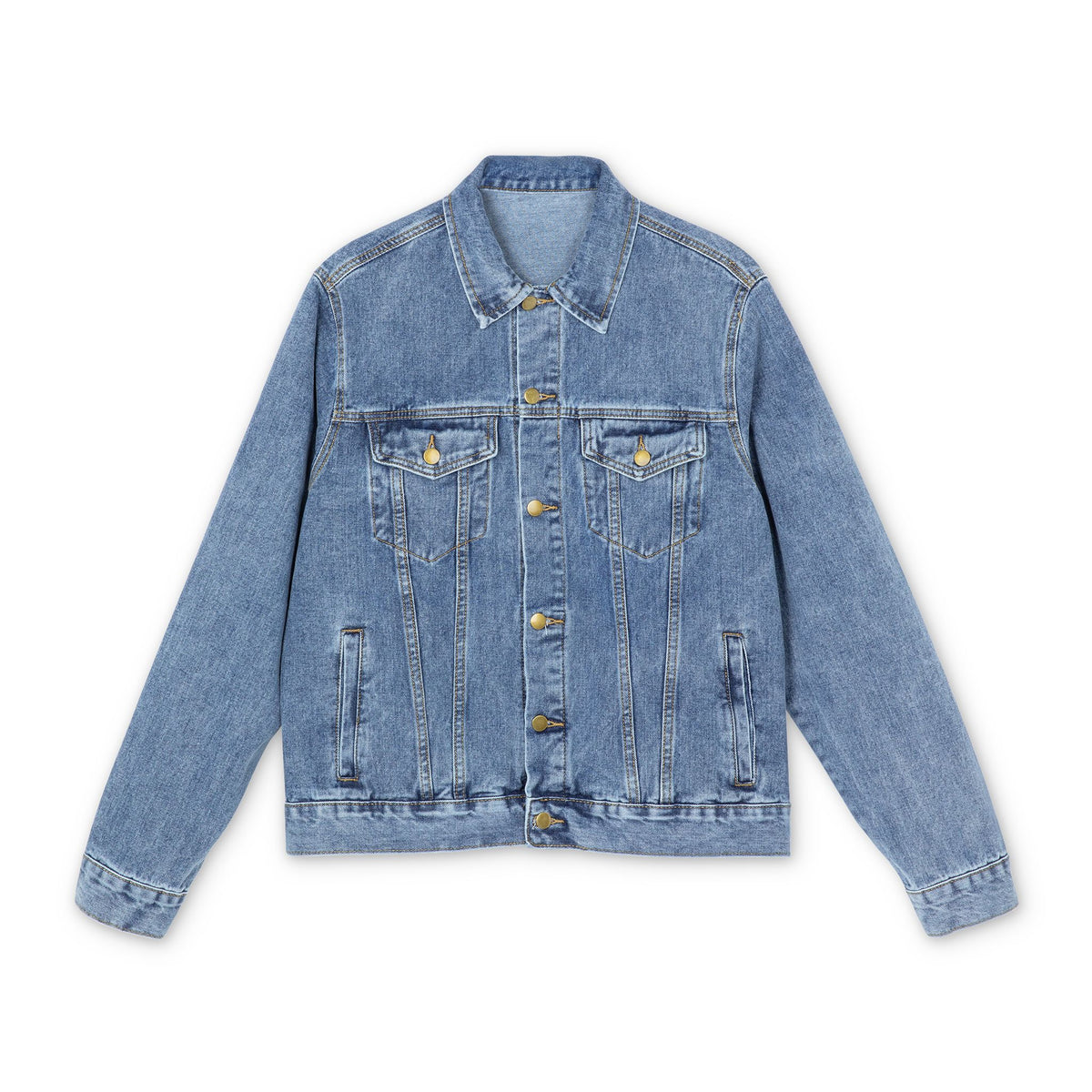Denim Jacket — 'Professional Mischief Maker' Dragon Patch Back Graphic