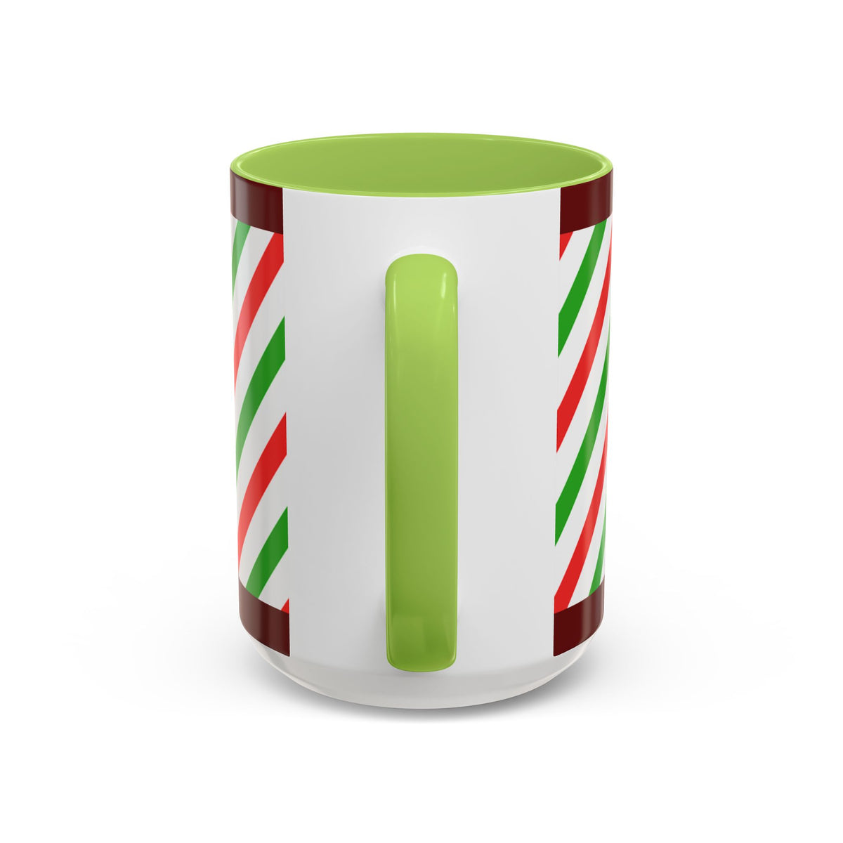 Christmas Gingerbread Mug — Festive Red & Green Accent Coffee Cup (11/15oz)