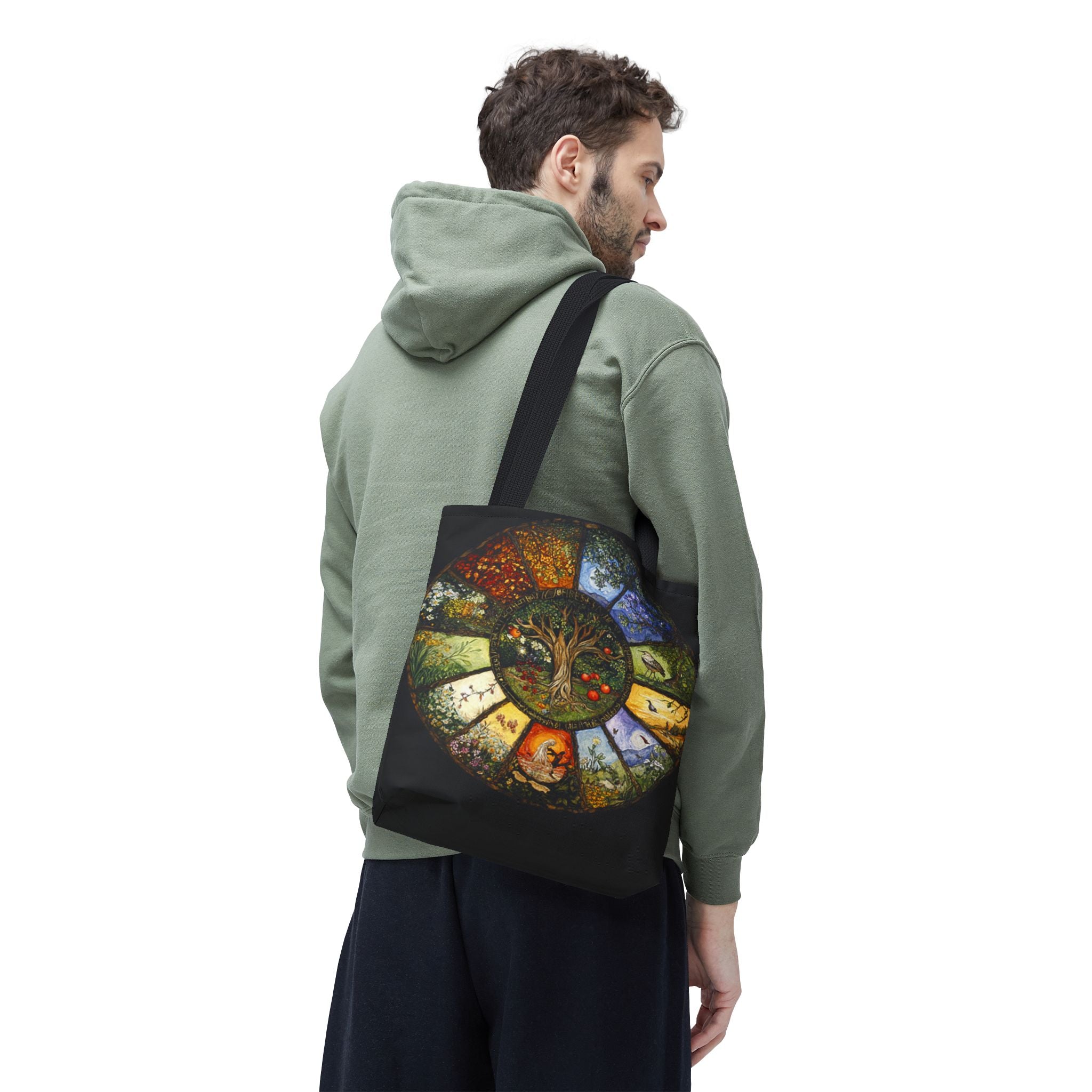 Tree of Seasons tote bag | year cycle nature illustration
