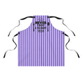 Never Trust a Skinny Cook Purple Striped Apron