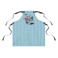 Never Trust a Skinny Cook Apron | Purple Striped Cooking Apron