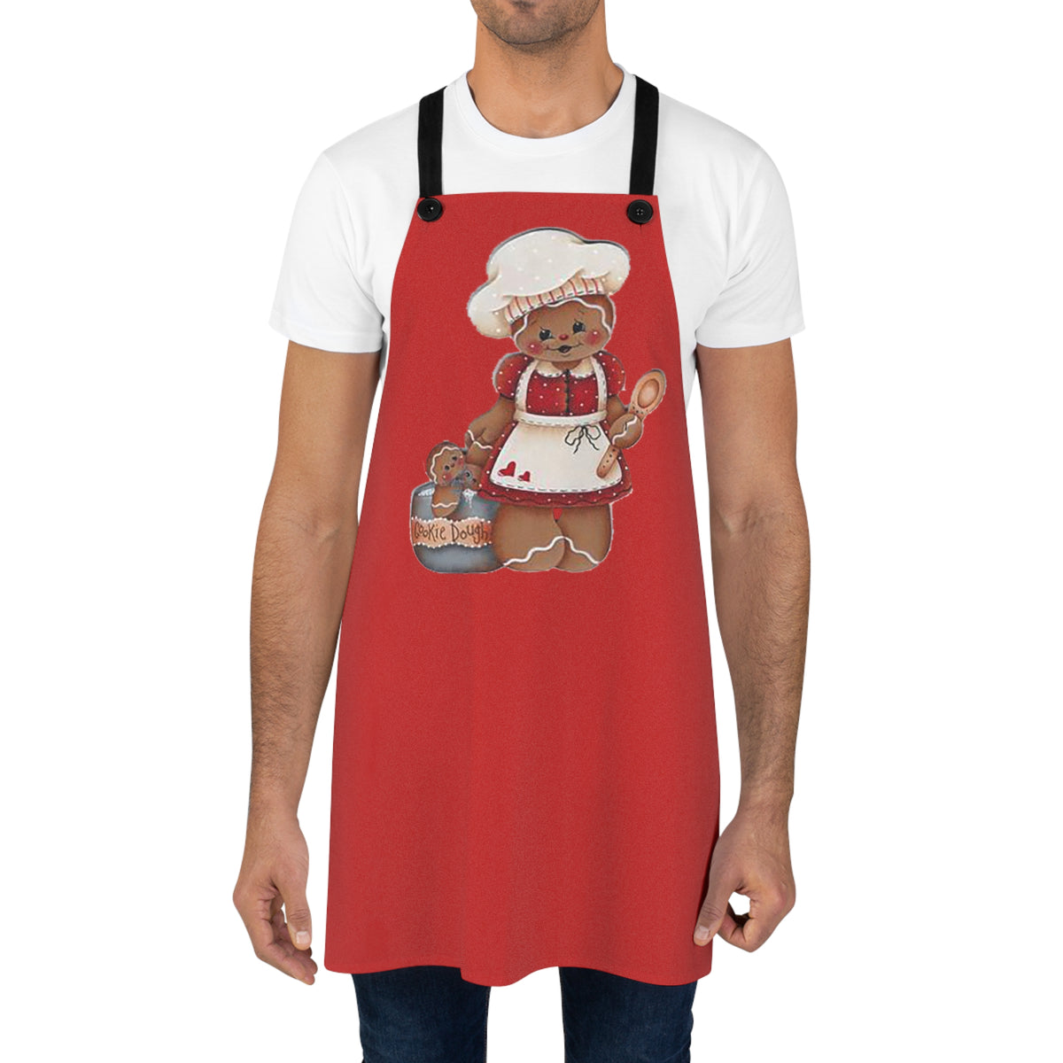 Gingerbread Chef Apron — Cute Holiday Baking Cookie Doll Design