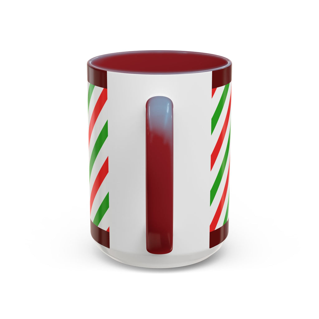Christmas Gingerbread Mug — Festive Red & Green Accent Coffee Cup (11/15oz)