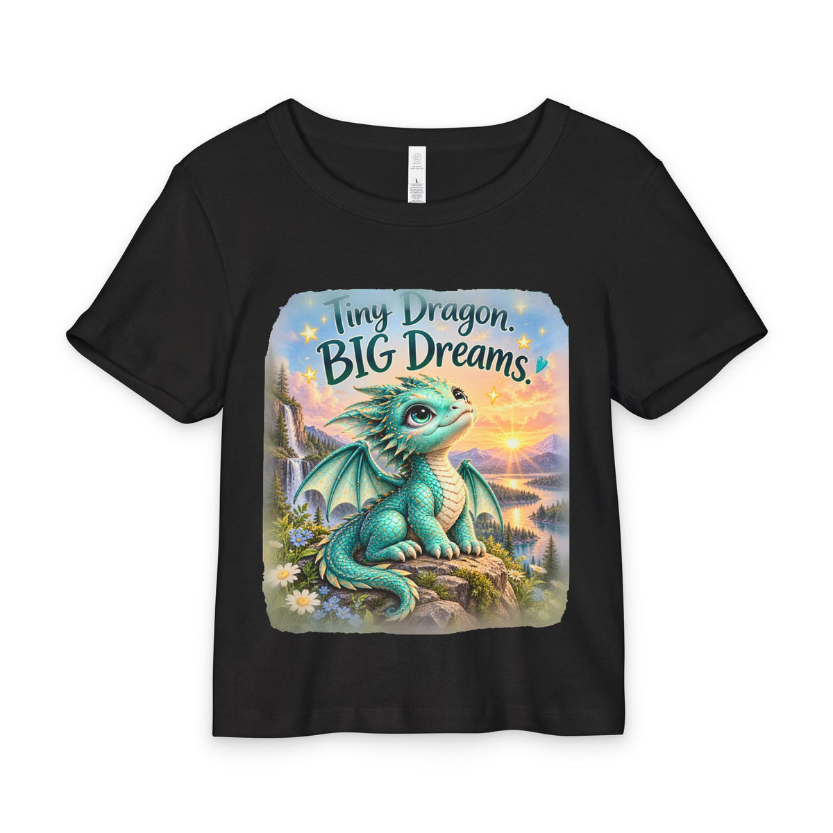Baby Tee — Tiny Dragon, Big Dreams Cute Infant Graphic Tee