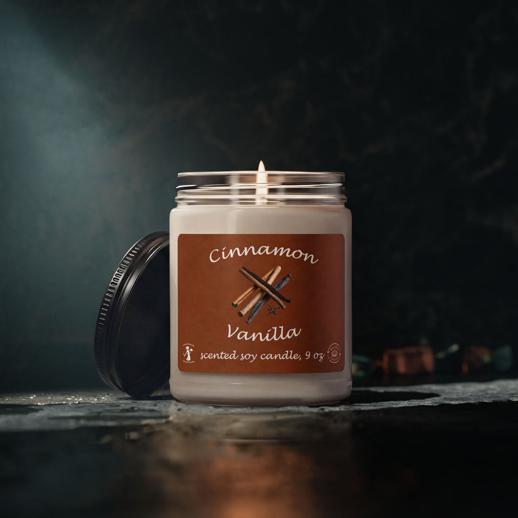 Cinnamon Vanilla Candle | 9oz Soy Jar