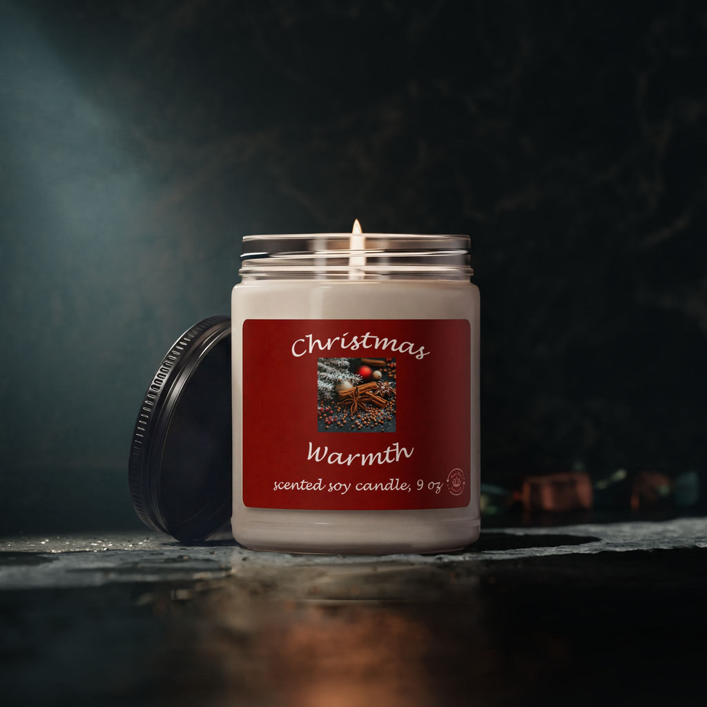 Christmas Warmth Candle | Scented Soy Candle 9oz
