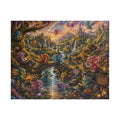 Enchanted Dragon Cottage Puzzle — Fantasy Landscape Jigsaw (110–1014 pcs)