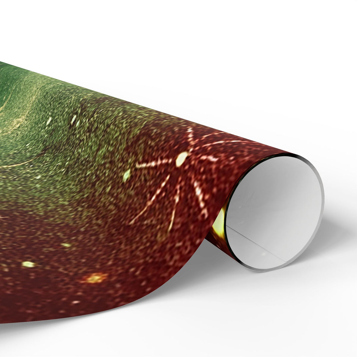 Christmas Starburst Wrapping Paper — Green Vintage Holiday Gift Wrap