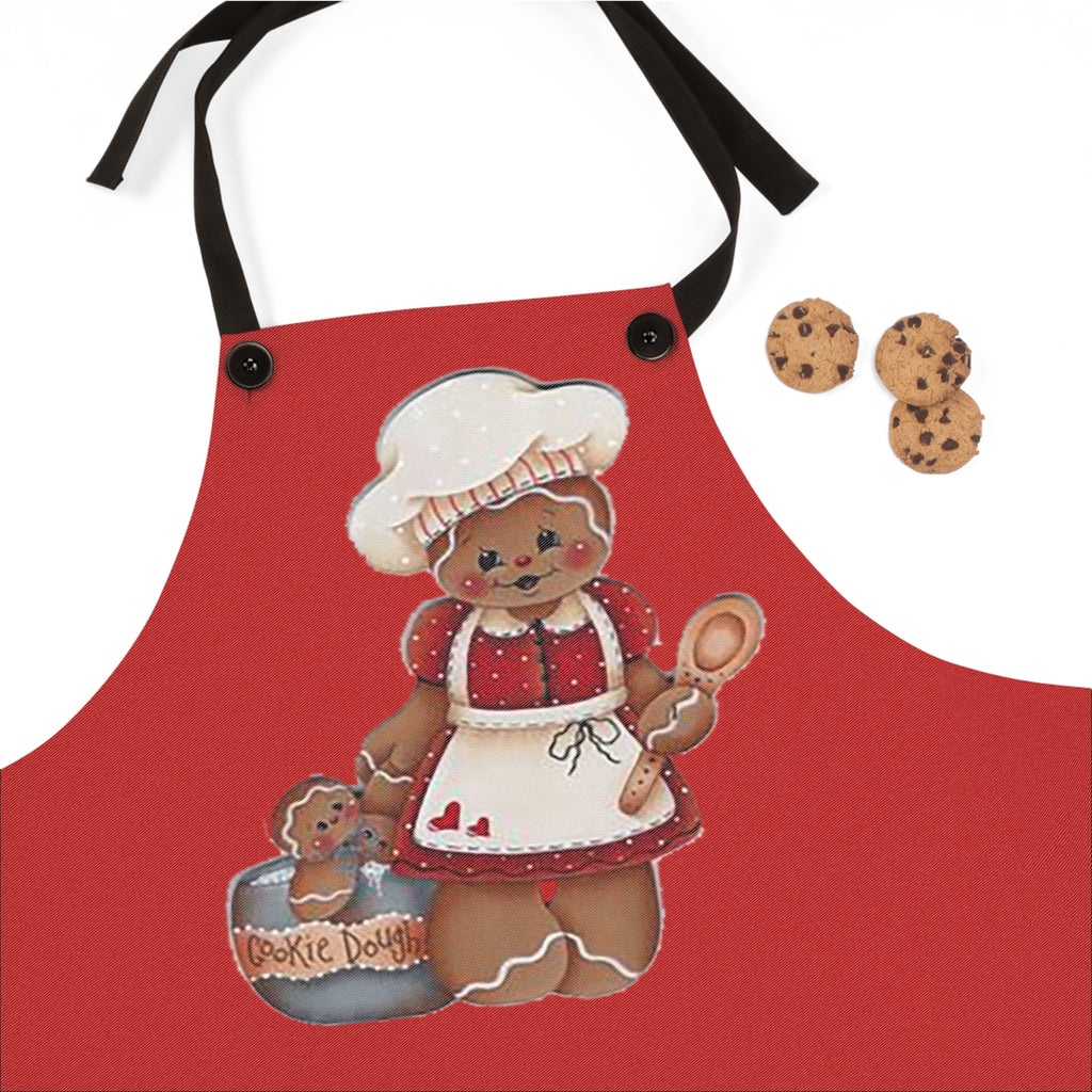 Gingerbread Chef Apron — Cute Holiday Baking Cookie Doll Design