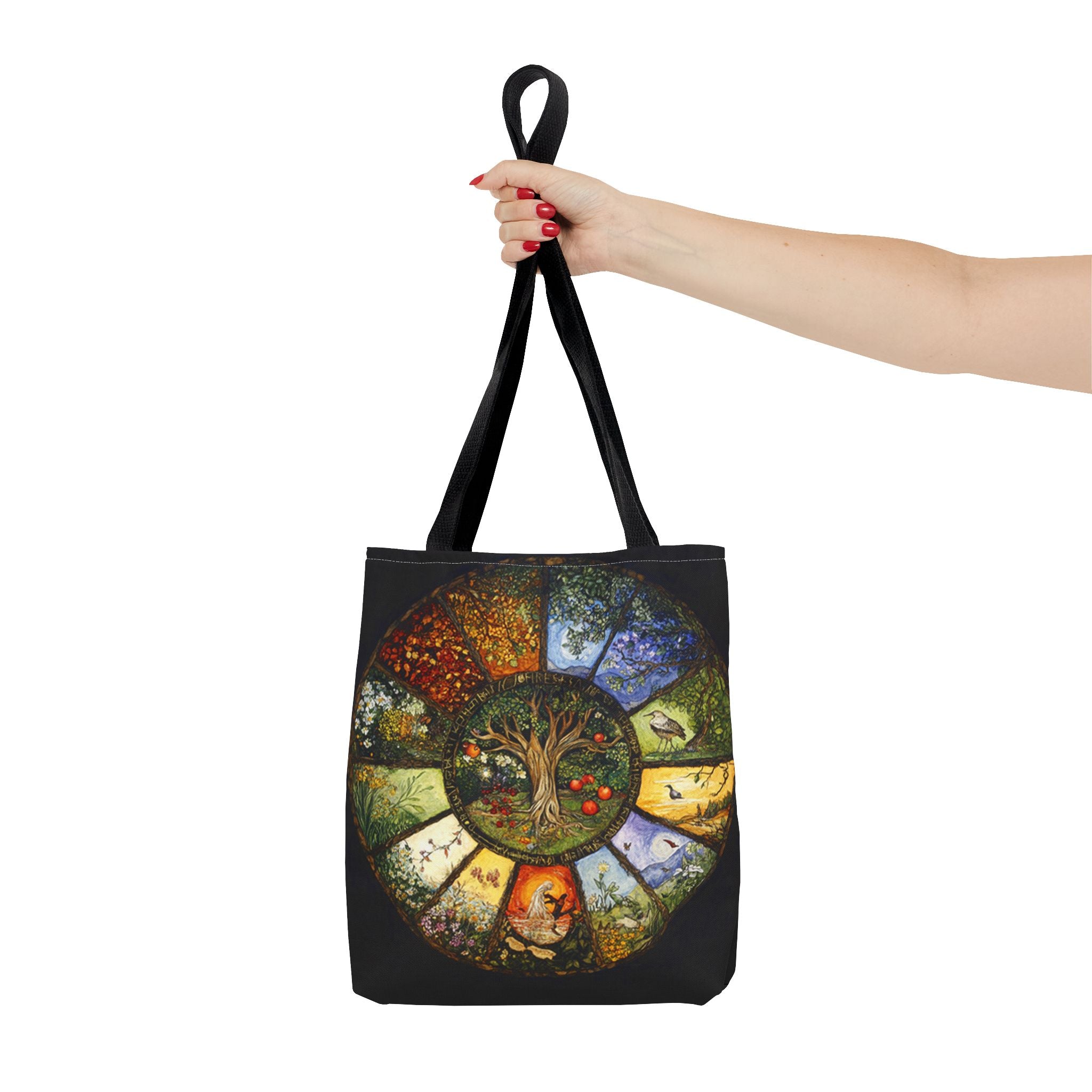 Tree of Seasons tote bag | year cycle nature illustration