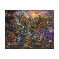 Fantasy Dragon Village Jigsaw Puzzle — Scenic 110/252/520/1014-Piece