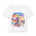 Born to Be Magical Baby Tee - Rainbow Dragon Organic Rib Toddler Shirt