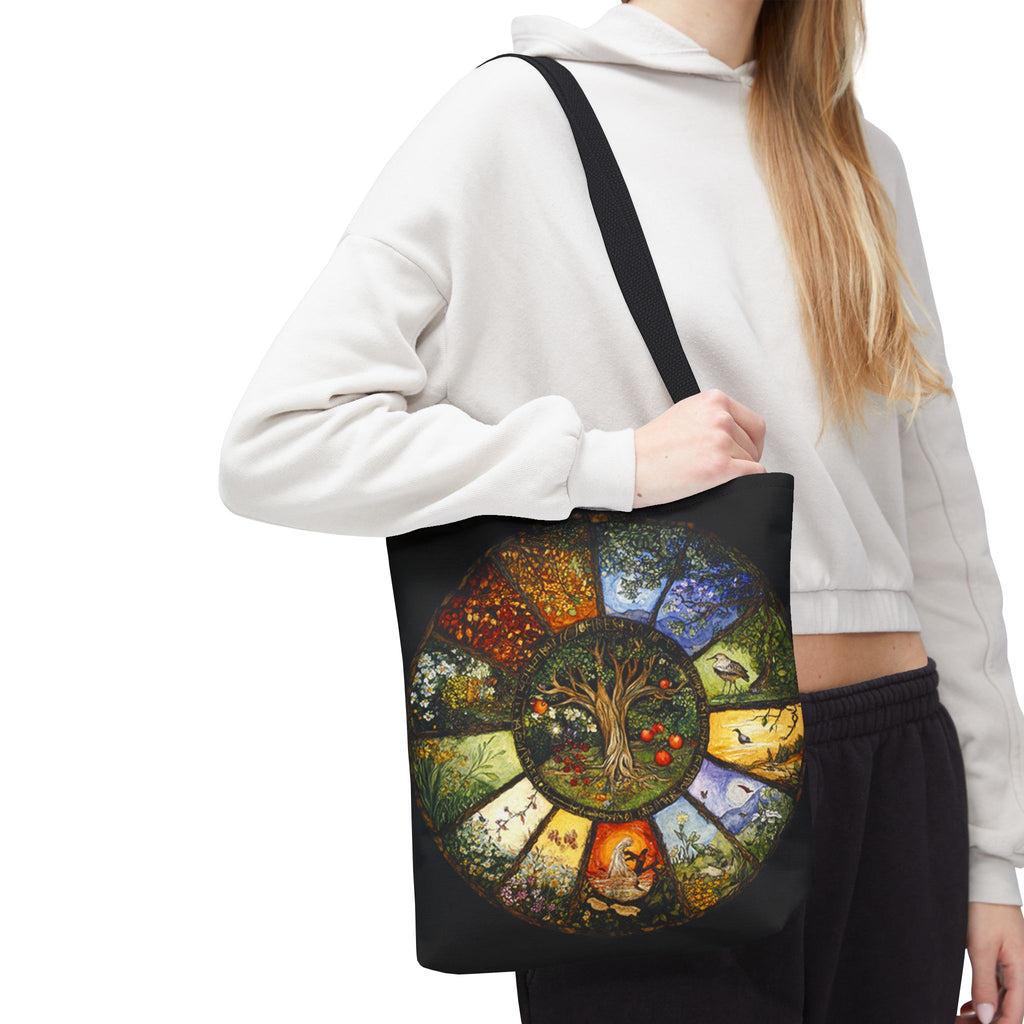 Tree of Seasons tote bag | year cycle nature illustration