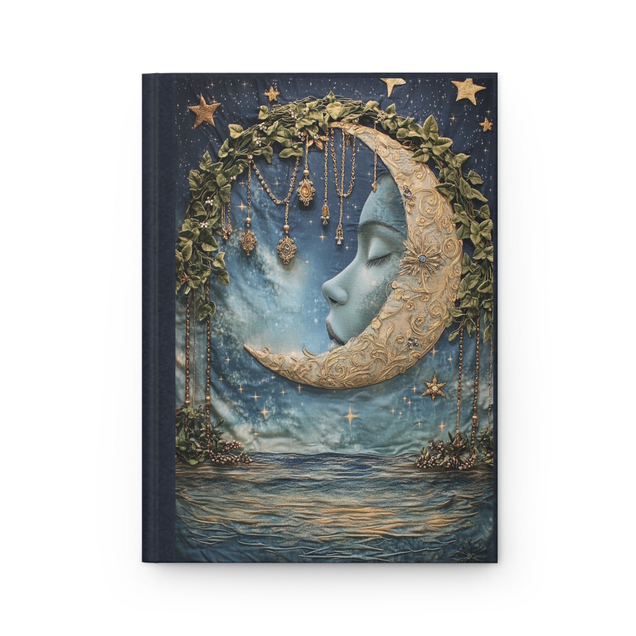 Moonlit Dreams Hardcover Journal — Lined Notebook for Mindfulness & Inner Peace