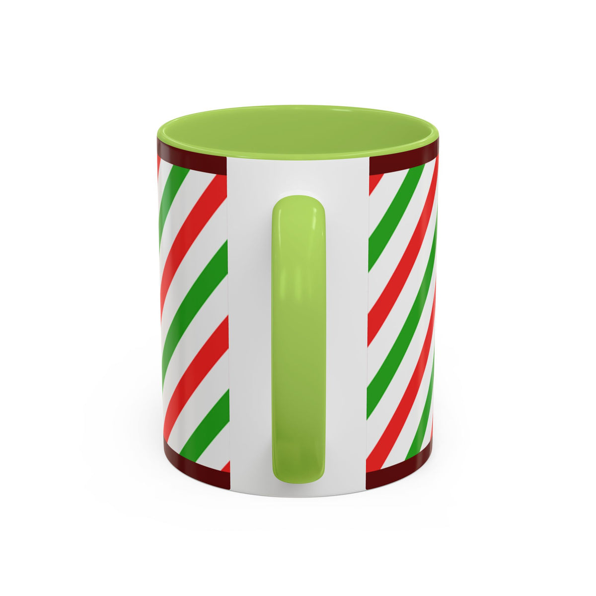 Christmas Gingerbread Mug — Festive Red & Green Accent Coffee Cup (11/15oz)
