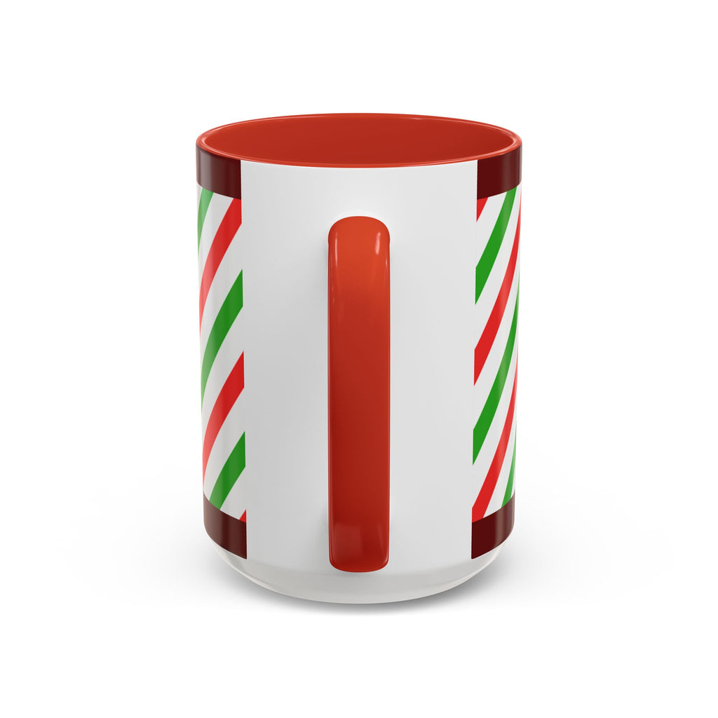 Christmas Gingerbread Mug — Festive Red & Green Accent Coffee Cup (11/15oz)