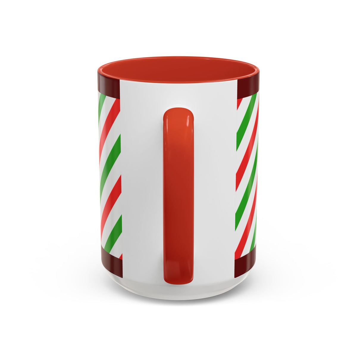 Christmas Gingerbread Mug — Festive Red & Green Accent Coffee Cup (11/15oz)