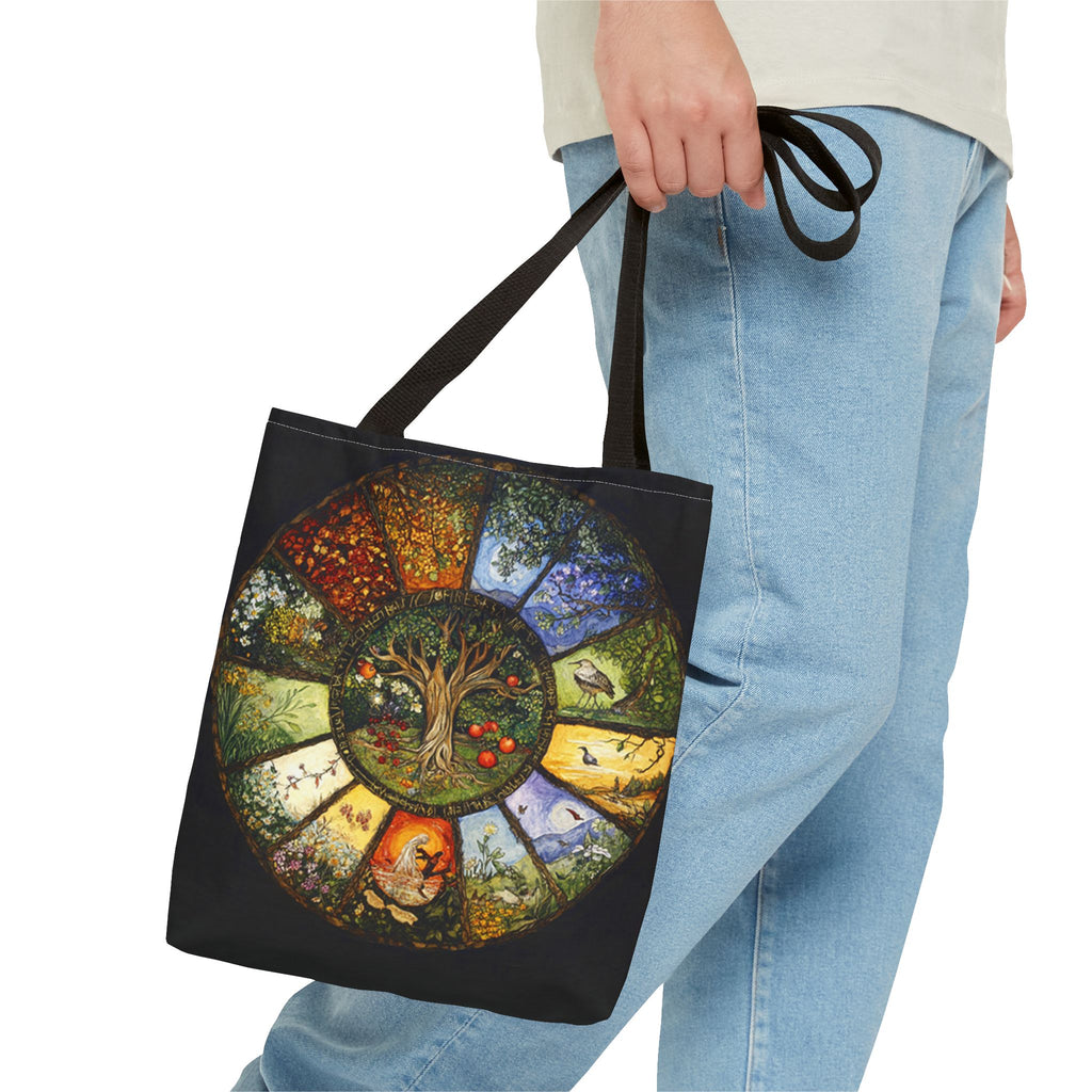 Tree of Seasons tote bag | year cycle nature illustration